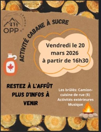 Activité Repas de cabane à sucre Les Brûlés - École du Sommet